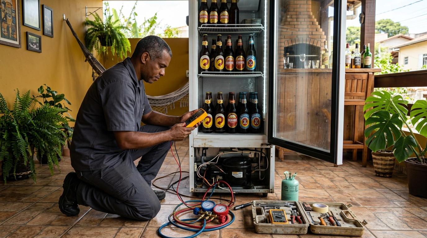 Reparo de Cervejeira Residencial no Canadá, Cascavel‑PR